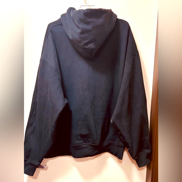 Adidas Black Sweatshirt Pullover Hoodie 💯 % cotton. Thick material & heavy. - Picture 10 of 13